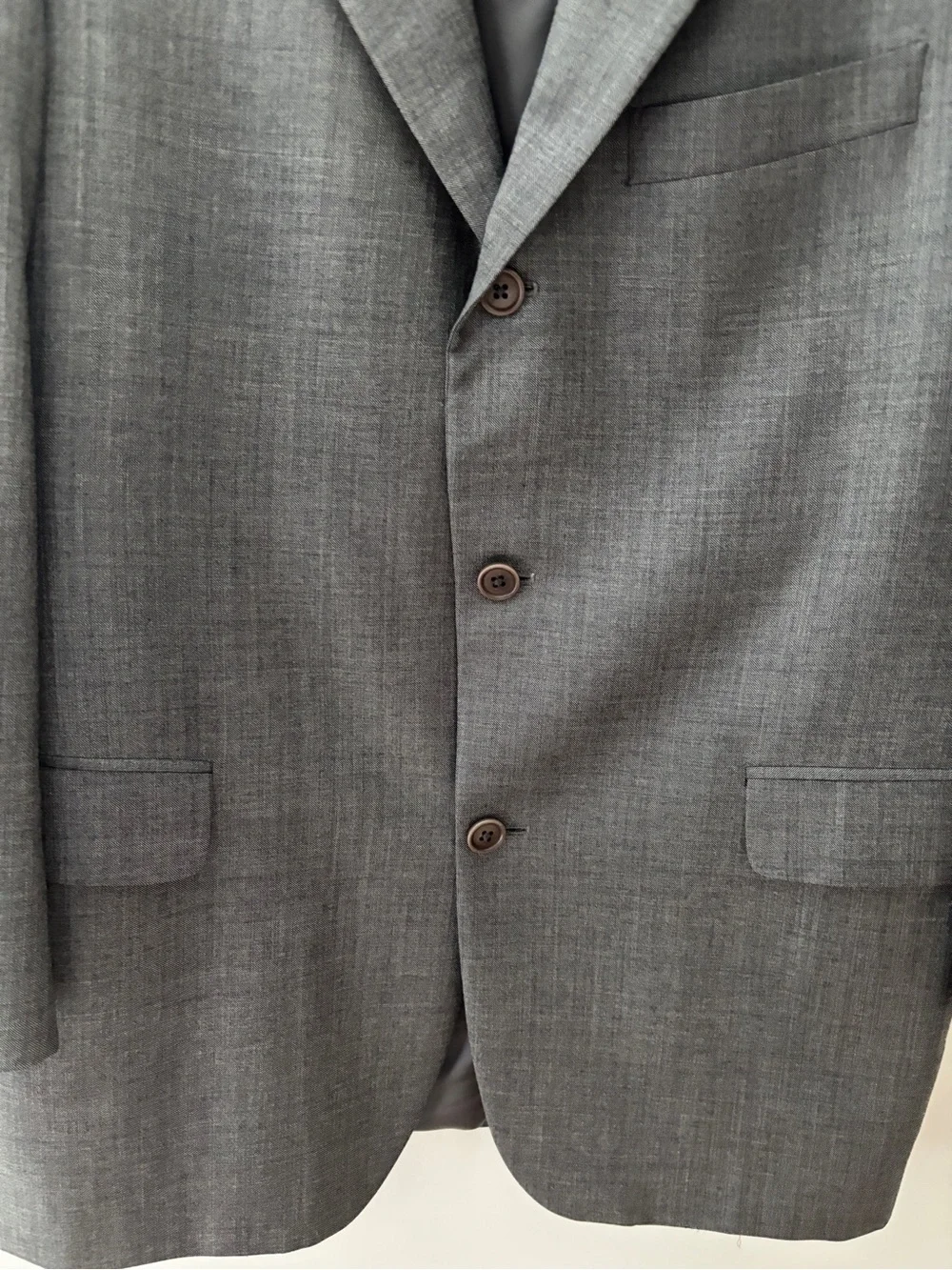 Brooks Brothers Gray Italian Wool Blazer Sport Coat Jacket 41R Classic Office